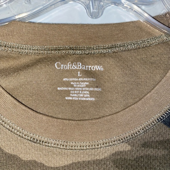 Men's Croft & Barrow® Camouflage Thermal Tee - Picture 3 of 4